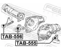 FEBEST Uložení diferenciálu FBS TAB-556, TAB-556