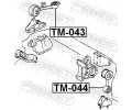 FEBEST Zavěšení motoru FBS TM-043, TM-043