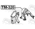 FEBEST Zavěšení motoru FBS TM-320, TM-320