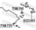 FEBEST Drk pnho stabiliztoru FBS TSB-733, TSB-733
