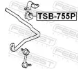 FEBEST Držák příčného stabilizátoru FBS TSB-755P, TSB-755P
