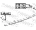 FEBEST Loiskov pouzdro listov pruiny FBS TSB-824, TSB-824