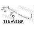 FEBEST Držák příčného stabilizátoru FBS TSB-AVE30R, TSB-AVE30R