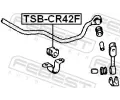 FEBEST Držák příčného stabilizátoru FBS TSB-CR42F, TSB-CR42F