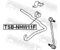 FEBEST Držák příčného stabilizátoru FBS TSB-NHW11F, TSB-NHW11F