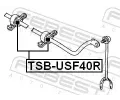 FEBEST Držák příčného stabilizátoru FBS TSB-USF40R, TSB-USF40R