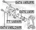 FEBEST Sada příslušenství brzdového třmenu FBS TT-V45WR, TT-V45WR