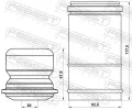 FEBEST Ochrann sada tlumie provn proti prachu FBS VLSHB-S40F-KIT, VLSHB-S40F-KIT