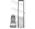 FEBEST Ochrann sada tlumie provn proti prachu FBS VLSHB-S40IIR-KIT, VLSHB-S40IIR-KIT
