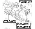 FEBEST Uloen dicho mechanismu FBS VWAB-019, VWAB-019