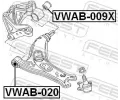 FEBEST Uloen dicho mechanismu FBS VWAB-020, VWAB-020