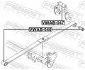 FEBEST Ložiskové pouzdro listové pružiny FBS VWAB-046, VWAB-046