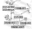 FEBEST Uloen dicho mechanismu FBS VWAB-32KIT, VWAB-32KIT