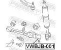 FEBEST Maneta, podpora/kloub FBS VWBJB-001, VWBJB-001