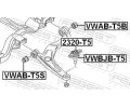 FEBEST Maneta, podpora/kloub FBS VWBJB-T5, VWBJB-T5