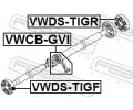 FEBEST Ložisko středního ložiska kloubového hřídele FBS VWCB-GVI, VWCB-GVI