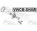 FEBEST Ložisko hnacího hřídele FBS VWCB-SHAR, VWCB-SHAR