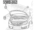 FEBEST Zarážka kapoty motoru FBS VWD-002, VWD-002