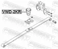 FEBEST Začátek listové pružiny - přídavná pružina FBS VWD-2KR, VWD-2KR