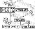 FEBEST Drk pnho stabiliztoru FBS VWSB-001, VWSB-001