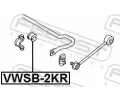 FEBEST Držák příčného stabilizátoru FBS VWSB-2KR, VWSB-2KR