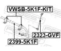 FEBEST Sada na opravu uloen stabiliztoru FBS VWSB-5K1F-KIT, VWSB-5K1F-KIT