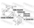 FEBEST Drk pnho stabiliztoru FBS VWSB-TOURD23R, VWSB-TOURD23R