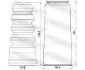 FEBEST Ochrann sada tlumie provn proti prachu FBS VWSHB-B5R-KIT, VWSHB-B5R-KIT