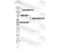 FEBEST Ochrann sada tlumie provn proti prachu FBS VWSHB-B8F-KIT, VWSHB-B8F-KIT