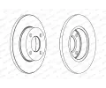 FERODO Brzdov kotou PREMIER Coat+ disc - 256 mm FE DDF048C, DDF048C