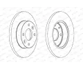 FERODO Brzdov kotou PREMIER Coat+ disc - 238 mm FE DDF055C, DDF055C