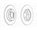 FERODO Brzdov kotou PREMIER Coat+ disc - 280 mm FE DDF1012C, DDF1012C