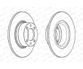 FERODO Brzdov kotou PREMIER Coat+ disc - 260 mm FE DDF1035C, DDF1035C