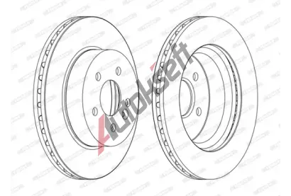 FERODO Brzdov kotou PREMIER - 303 mm FE DDF1036C, DDF1036C
