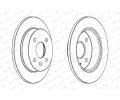 FERODO Brzdov kotou PREMIER Coat+ disc - 240 mm FE DDF1043C, DDF1043C