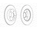 FERODO Brzdov kotou PREMIER Coat+ disc - 264 mm FE DDF1044C, DDF1044C