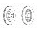 FERODO Brzdov kotou PREMIER - 345 mm FE DDF1085C-1, DDF1085