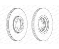 FERODO Brzdov kotou PREMIER Coat+ disc - 276 mm FE DDF1113C, DDF1113C