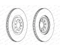 FERODO Brzdov kotou PREMIER Coat+ disc - 312 mm FE DDF1118C, DDF1118C