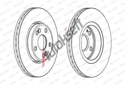 FERODO Brzdov kotou PREMIER - 280 mm FE DDF1123C, DDF1123C