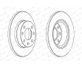 FERODO Brzdov kotou PREMIER Coat+ disc - 240 mm FE DDF1129C, DDF1129C