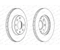 FERODO Brzdov kotou PREMIER Coat+ disc - 240 mm FE DDF1130C, DDF1130C