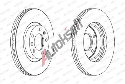 FERODO Brzdov kotou PREMIER - 283 mm FE DDF1132C, DDF1132C