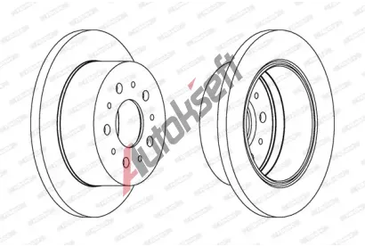 FERODO Brzdov kotou PREMIER - 280 mm FE DDF1144C, DDF1144C