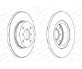 FERODO Brzdov kotou PREMIER Coat+ disc - 247 mm FE DDF1148C, DDF1148C