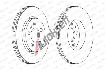 FERODO Brzdov kotou PREMIER Coat+ disc - 256 mm FE DDF1154C, DDF1154C