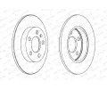 FERODO Brzdov kotou PREMIER Coat+ disc - 239 mm FE DDF1155C, DDF1155C