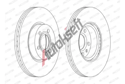 FERODO Brzdov kotou PREMIER - 313 mm FE DDF1160C, DDF1160C