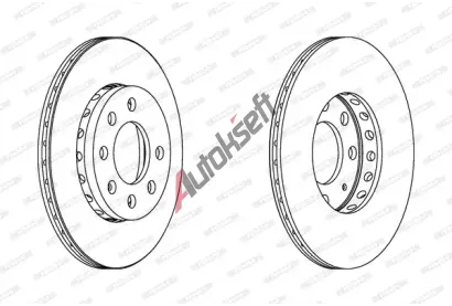 FERODO Brzdový kotouč PREMIER - 239 mm FE DDF1161C, DDF1161C FERODO Brzdový kotouč PREMIER - 239 mm FE DDF1161C, DDF1161C
