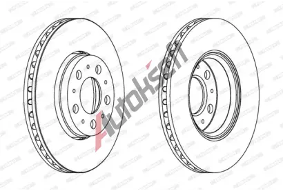 FERODO Brzdov kotou PREMIER Coat+ disc - 286 mm FE DDF1163C, DDF1163C